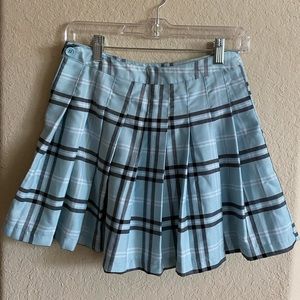 forever 21 pleaded aqua skirt, size s